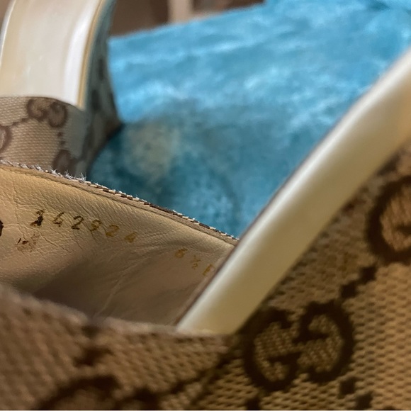 Gucci monogram wedges - Picture 6 of 7